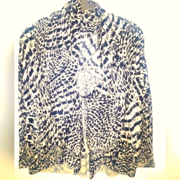 (S)🚨Elie Tahari🚨 💯Silk & Cashmere Blend Waterfall Cardigan Sz S Ptp 19"×L2… - Picture 2 of 8